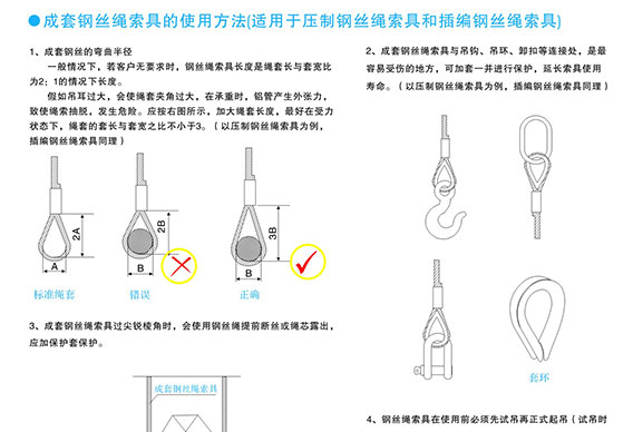 鋼絲繩索具使用注意事項(xiàng)